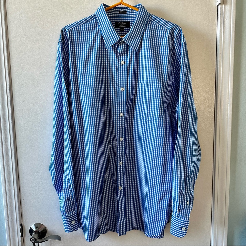J. Crew Blue Gingham Button Down Shirt